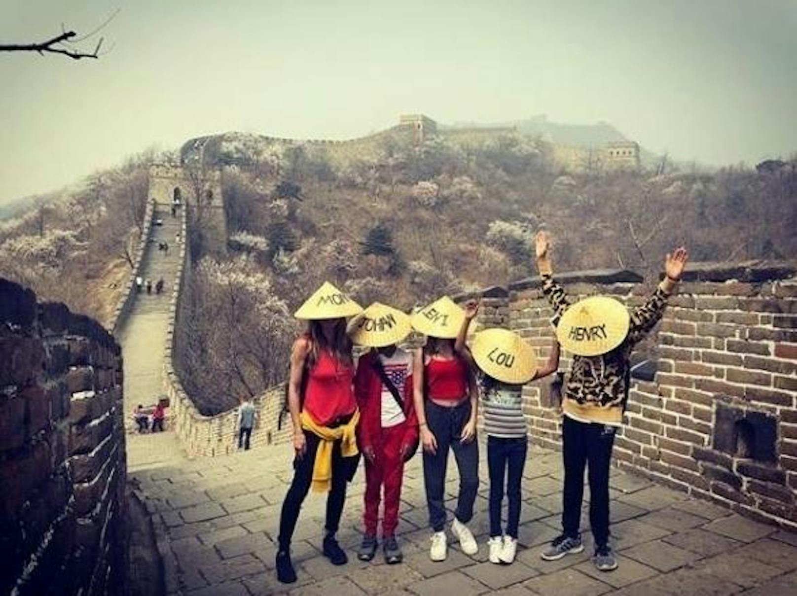02.04.2018: Heidi Klum und ihre Kids verbrachten das Osterwochenende mit Sightseeing in China.