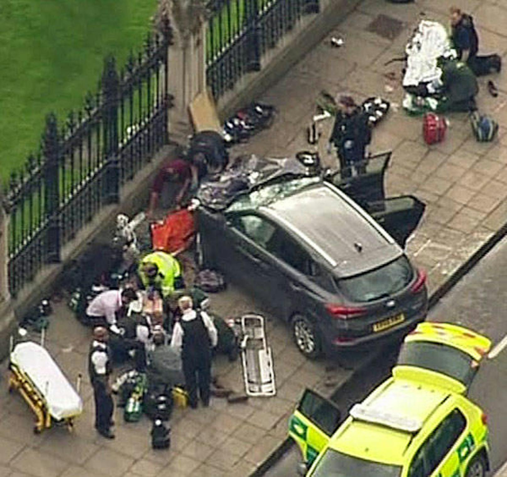 Mit dem Auto gegen Menschen: In London starben fünf Menschen, Dutzende wurden verletzt. (22. März 2017)