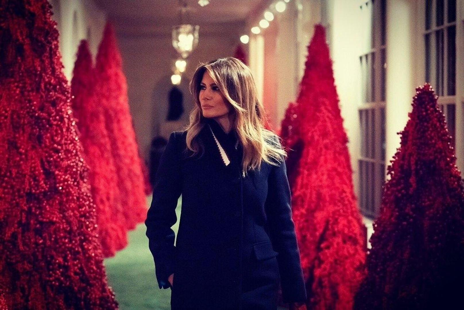 Auch für ihre Weihnachtsdeko im Weißen Haus verspottete die Welt die First Lady.