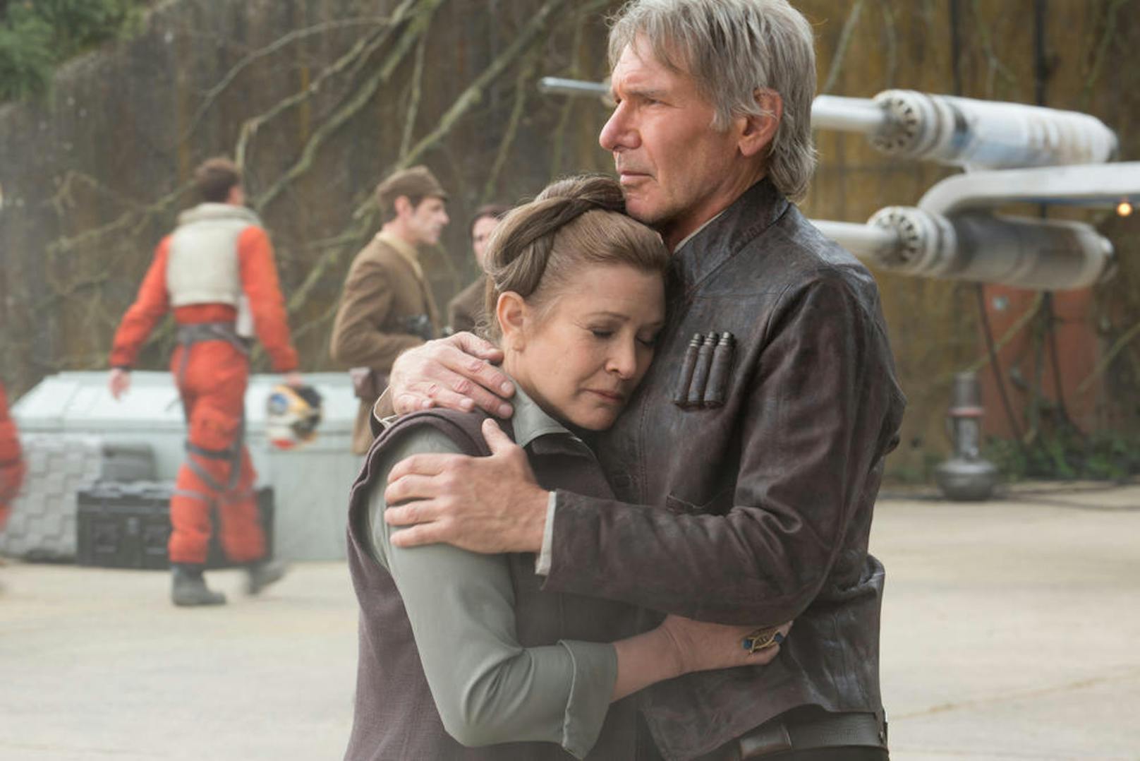 Harrison Ford mit Carrie Fisher in "Star Wars: Das Erwachen der Macht"