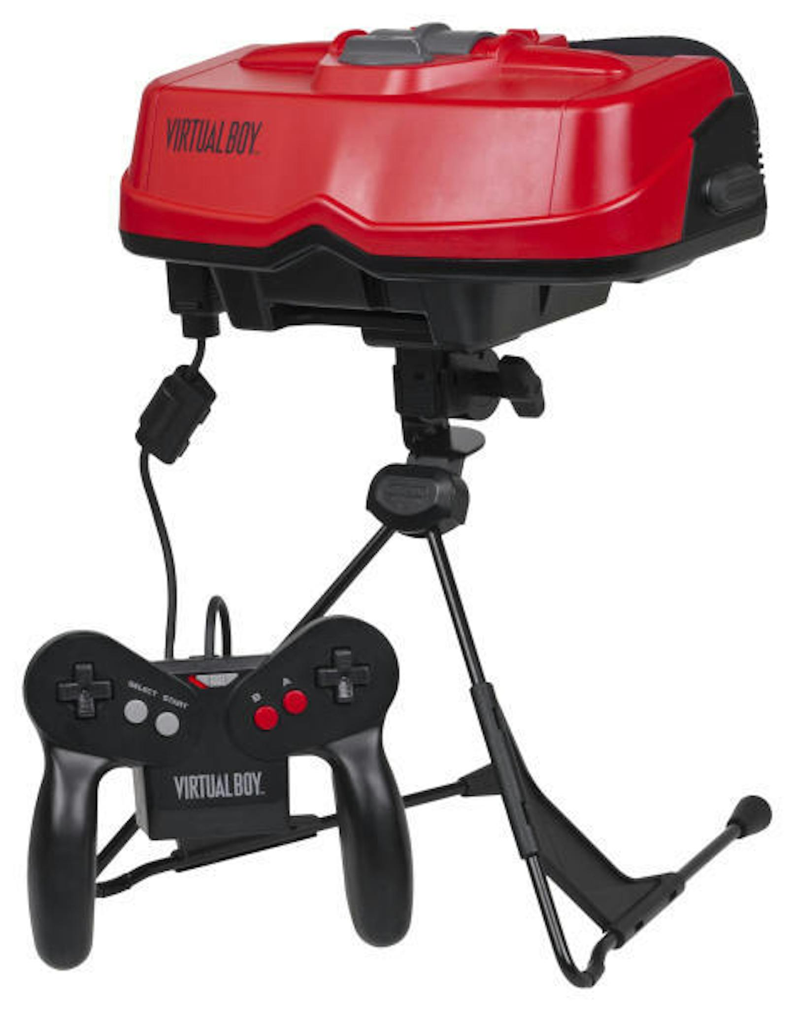 Tischständer mit Kontroller: So sah VR 1995 aus - in Form des Virtual Boys von Nintendo.