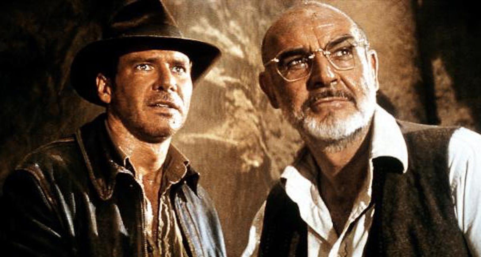 Harrison Ford (li.) und Sean Connery in "Indiana Jones und der letzte Kreuzzug"