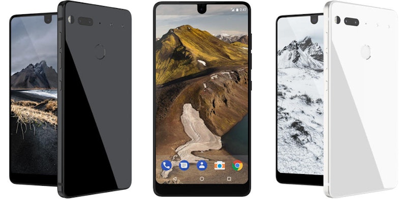 So sieht das Essential Phone in Schwarz und Weiß aus.