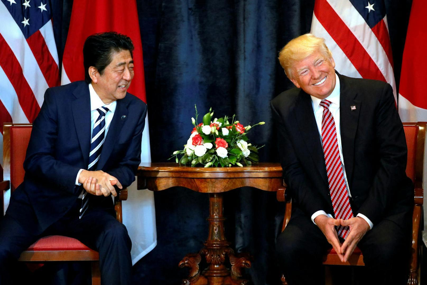 U.S. Präsident Donald Trump und Japans Premierminister Shinzo Abe