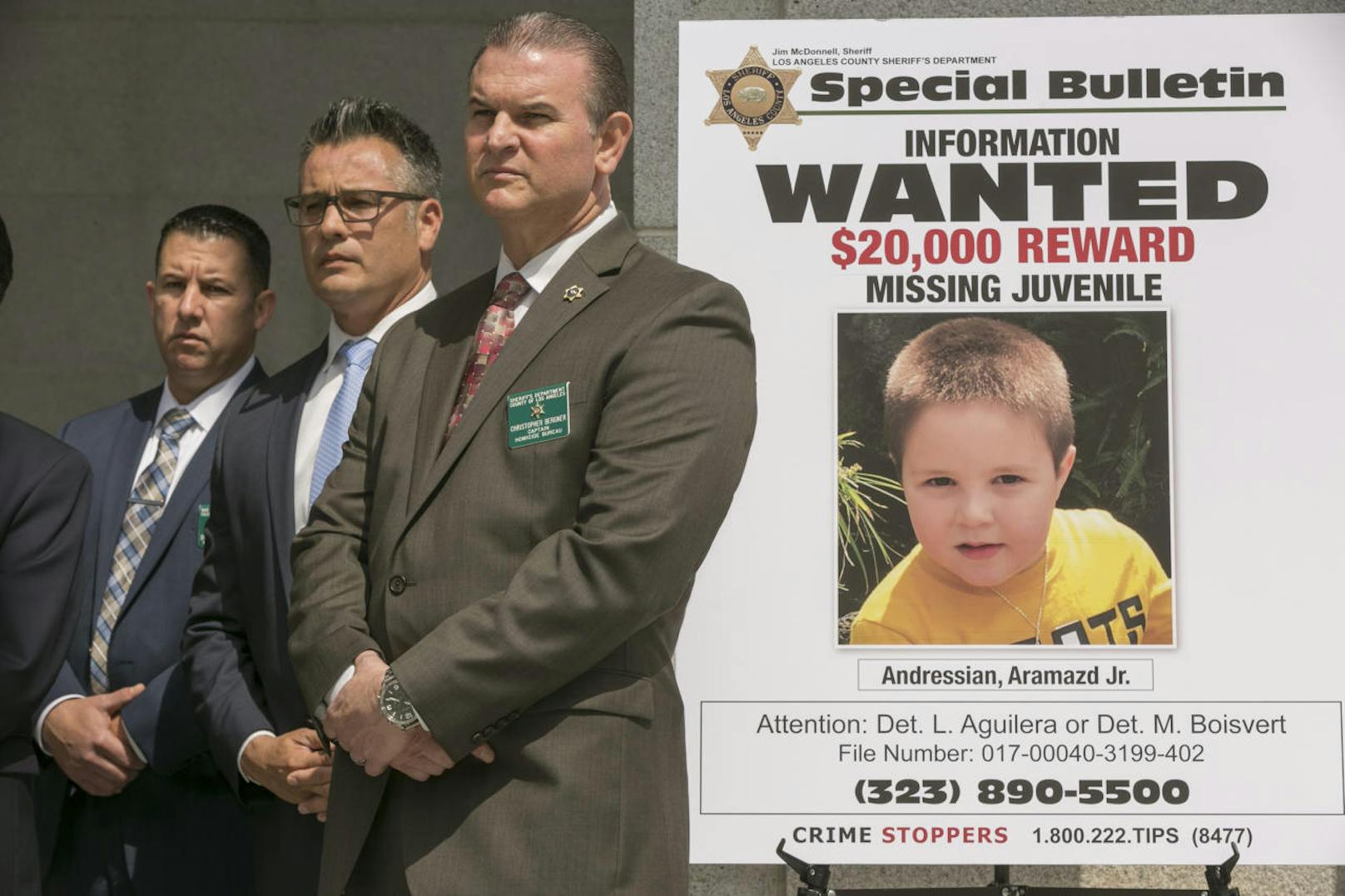 Alles vergeblich: Zwei Monate lang hatte die Polizei den kleinen Aramazd Andressian Jr. (5) gesucht. Jetzt kam heraus: Sein Vater hatte ihn getötet.