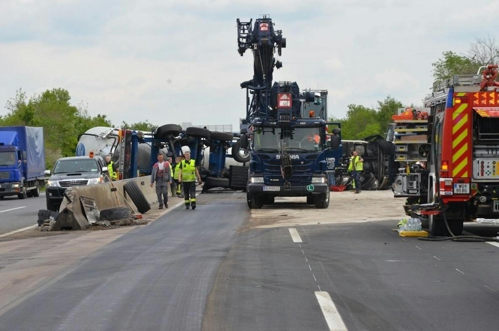 Lkw-Unfall auf der A4