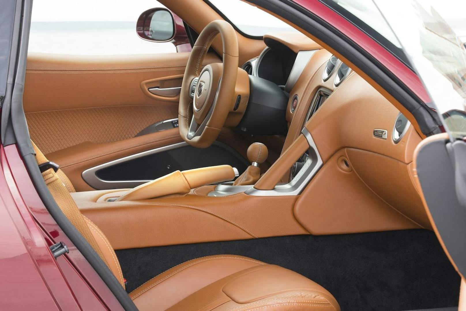 Sepia interior of 2017 Dodge Viper GTC 