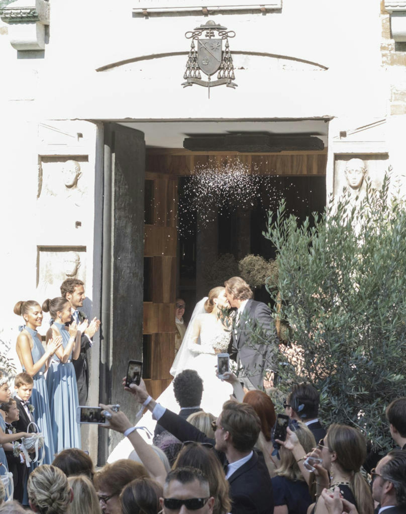 Das Brautpaar Victoria Swarovski und Werner Mürz bei ihrer Hochzeit 2017.