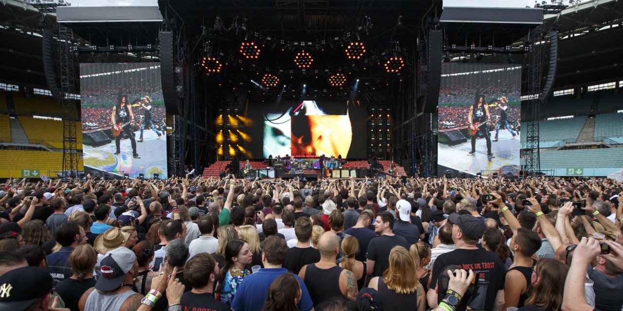 Mega-Show der Legenden: Guns N' Roses rockten am 10. Juli das Wiener Ernst Happel Stadion.
