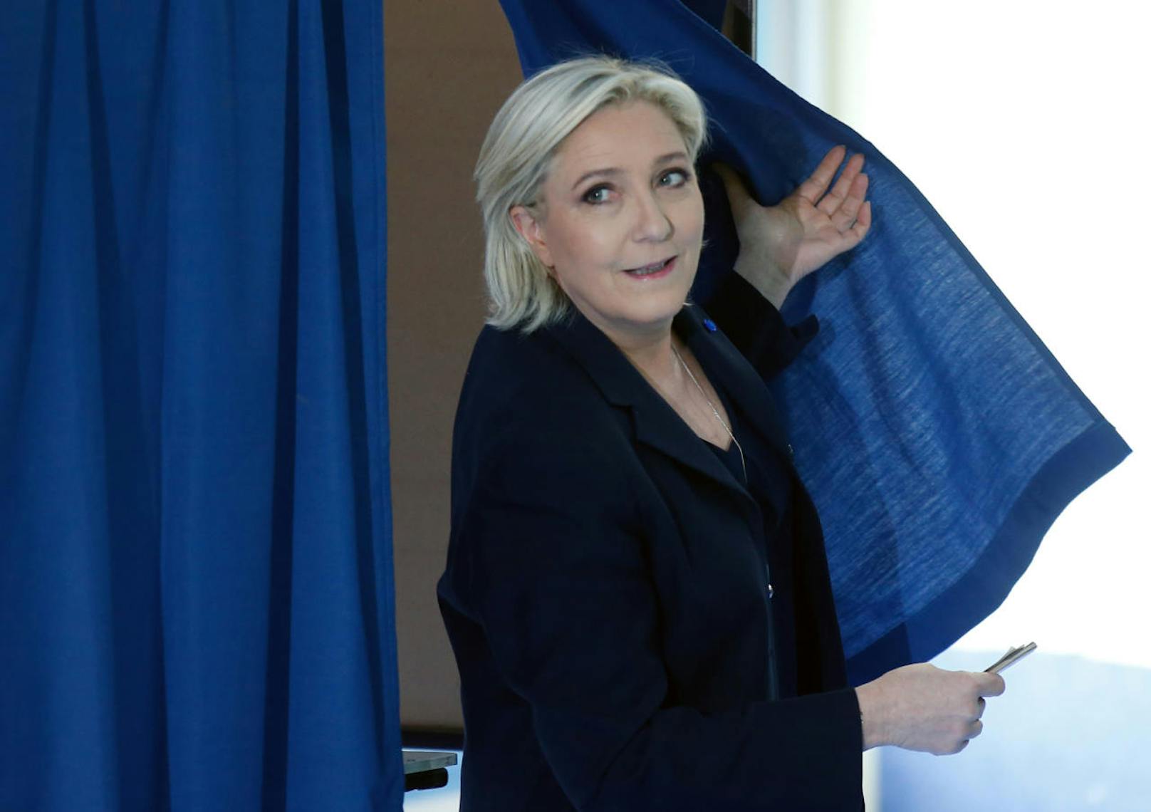 Marine Le Pen, Chefin des rechtsextremen Front National, ist ebenfalls in der Stichwahl