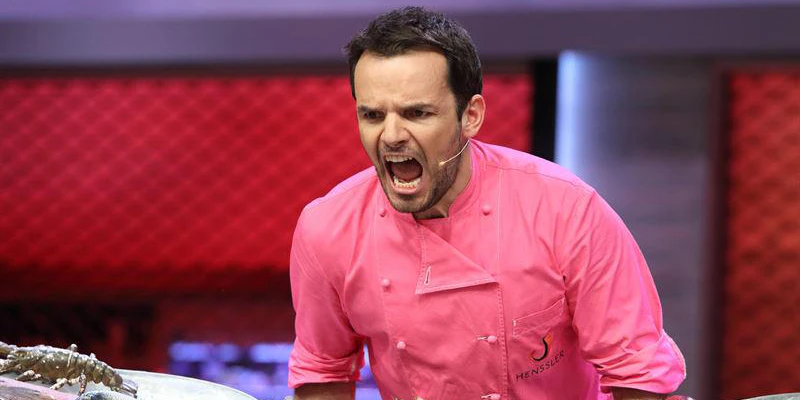 Steffen Henssler bei "Grill den Henssler" - der TV-Koch verliert nicht gern.