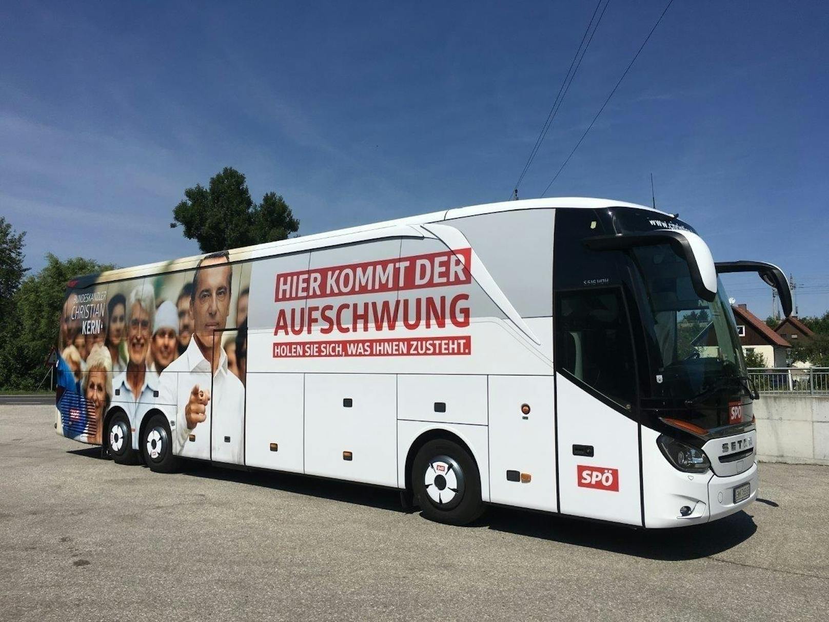Wahlkampf-Bus der SPÖ