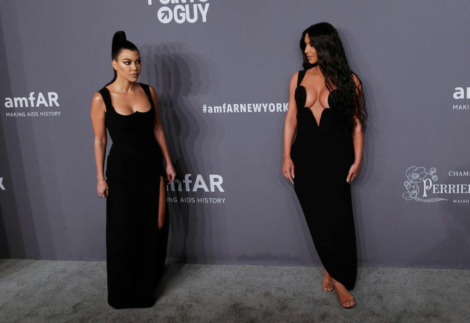 Auch beim öffentlichen Schaulaufen kann <b>Kourtney Kardashian </b>ziemlich finster drein schauen.