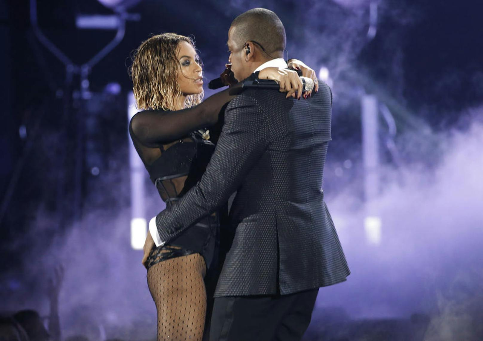 Beyonce und Jay-Z  bei den 56. Grammy Awards in Los Angeles, 2014.