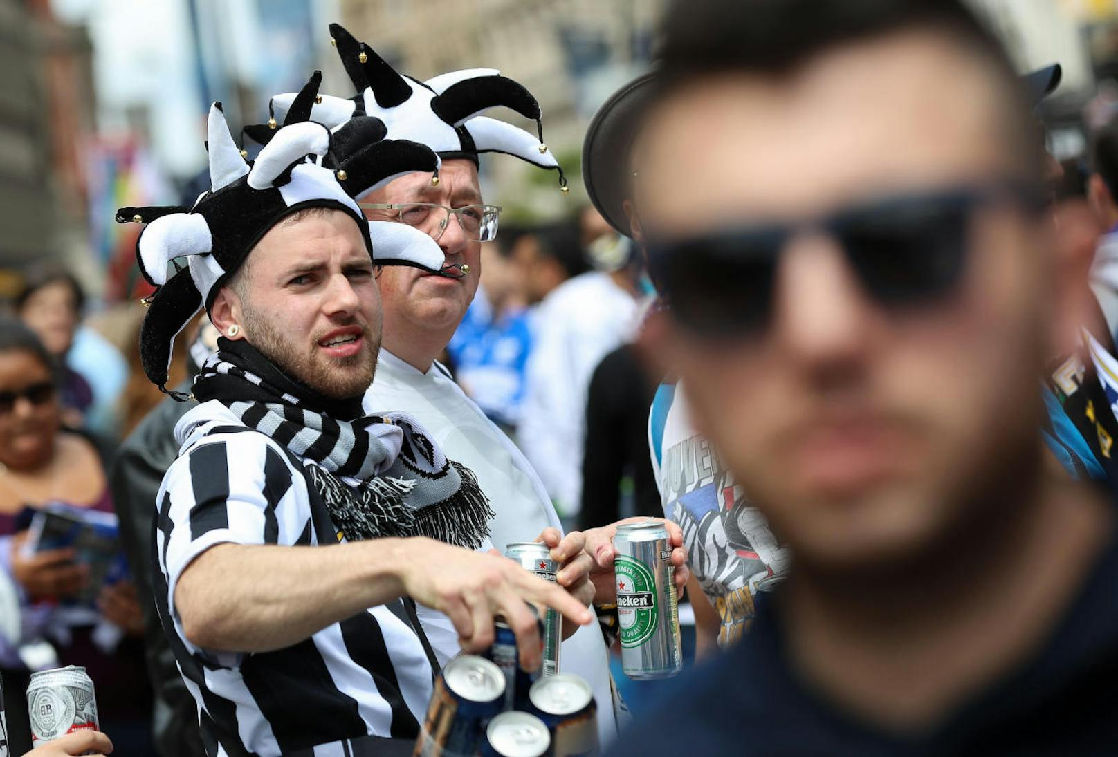 Die Juve-Fans feiern in der Innenstadt