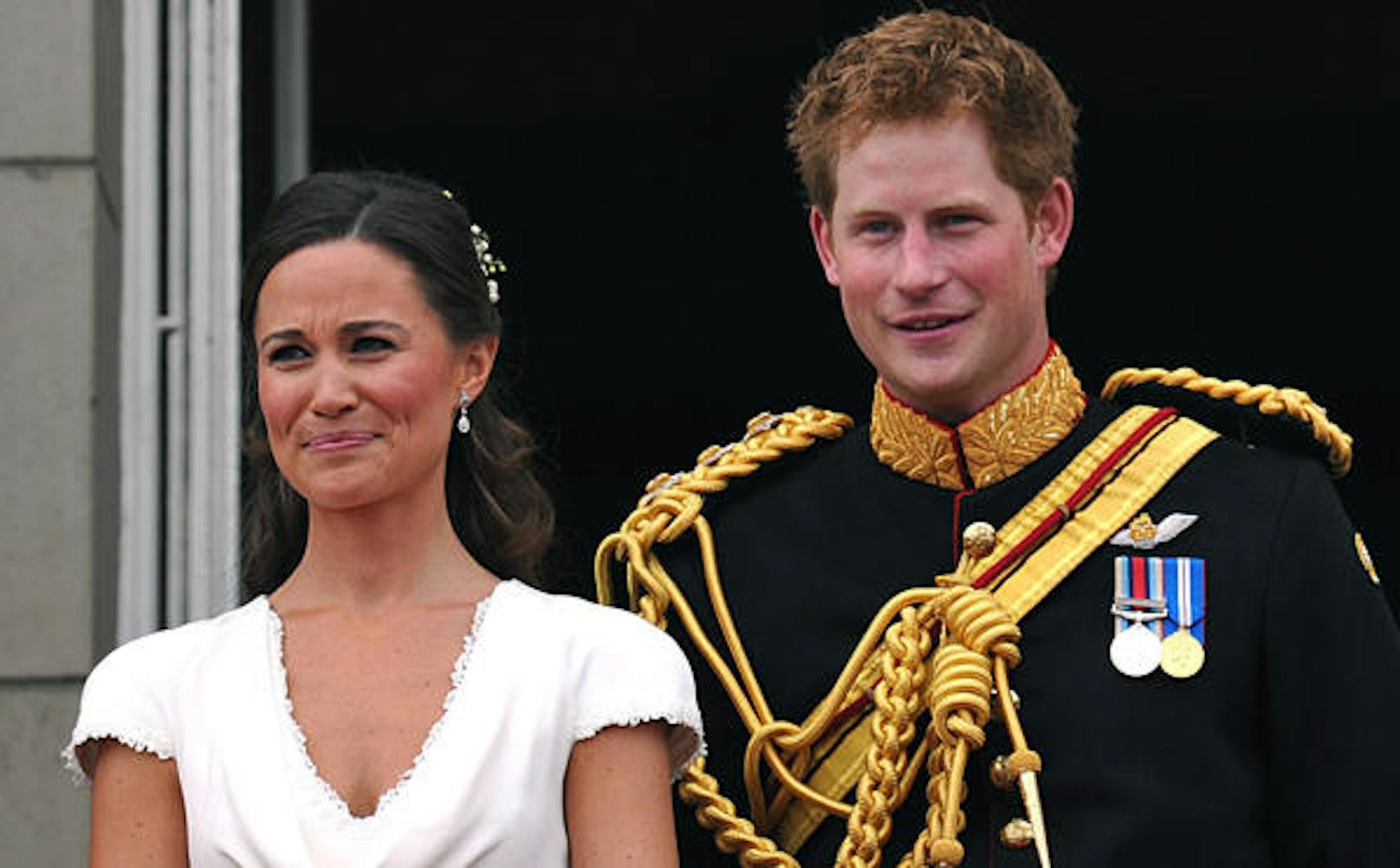 Pippa Middleton und Prinz Harry auf der Hochzeit von Kate und William