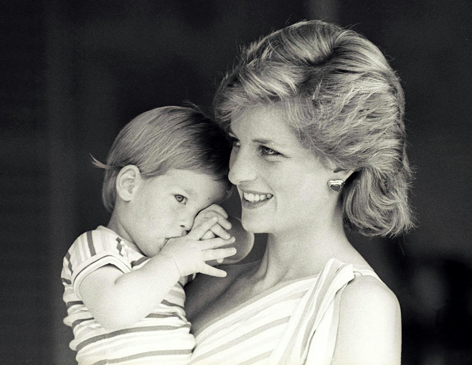 Prinzessin Diana und Prinz Harry