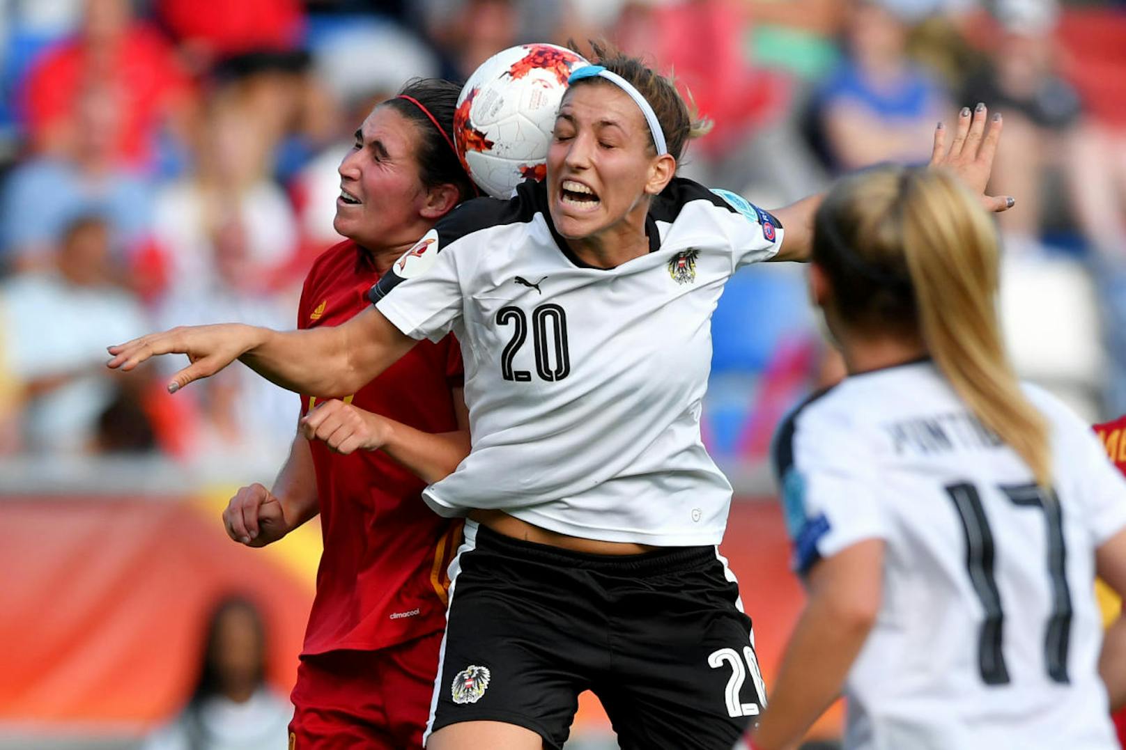 Österreichs Fußball-Damen trafen im EM-Viertelfinale auf Spanien. "Heute" hat die besten Bilder zum Durchklicken.