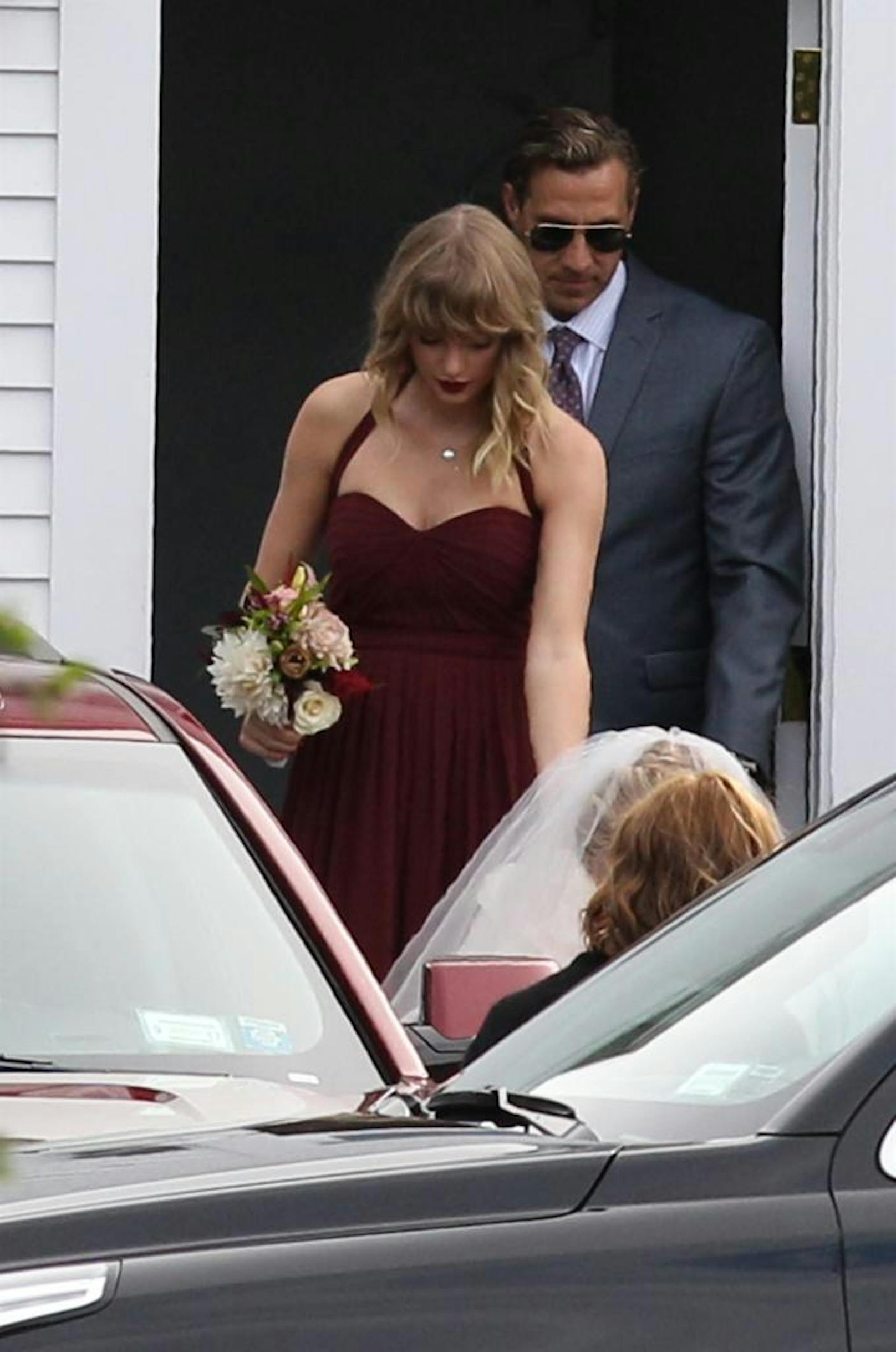Taylor Swift  bei der Hochzeit ihrer Freundin Abigail Anderson am 2. September 2017 auf Martha's Vineyard
