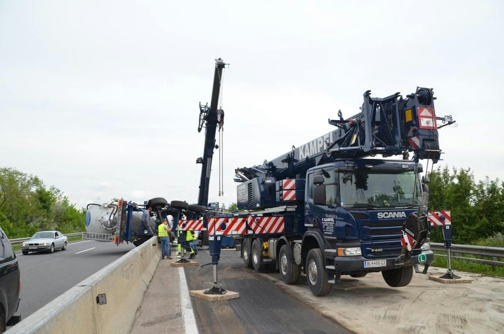 Lkw-Unfall auf der A4