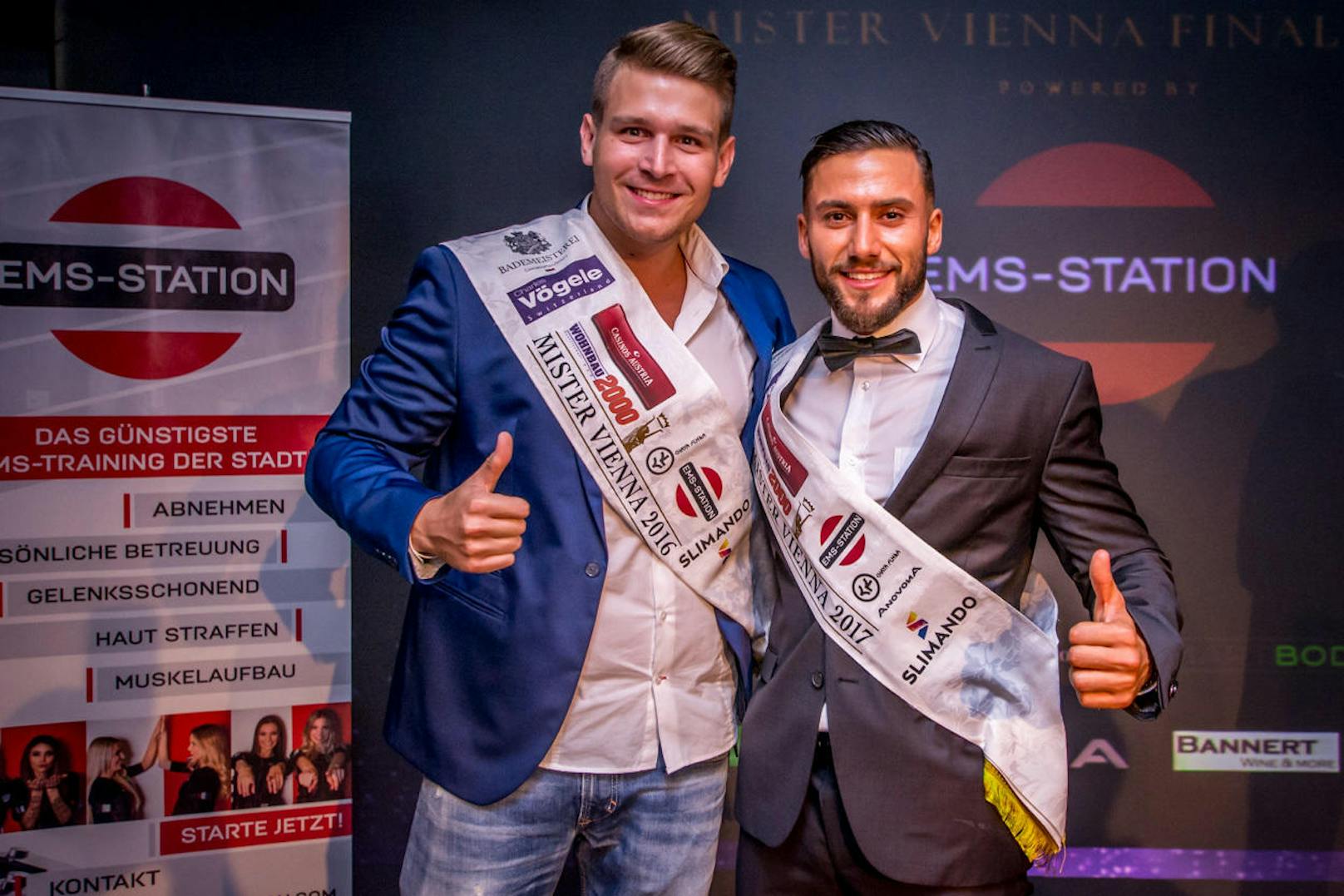 Mister Austria 2016 Christian Wolf übergab am Freitagabend seinen Titel an Julian Savasci