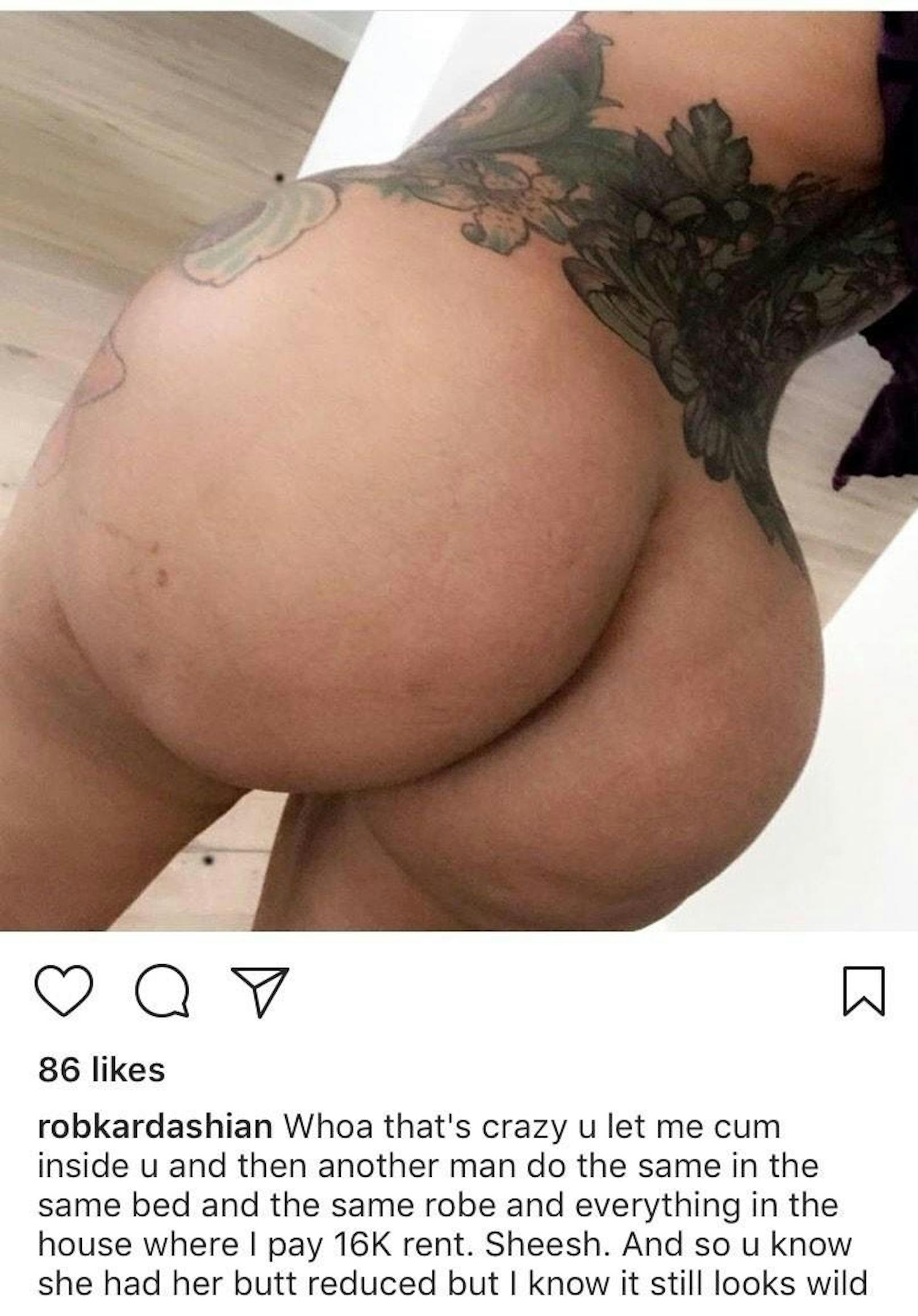 Rob Kardashian postet dieses Nackfoto von Blac Chyna