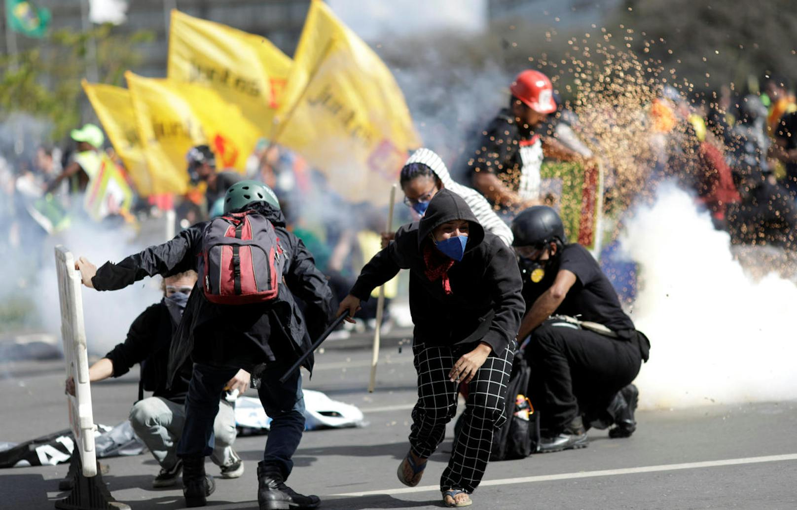 Gewalt bei Protesten in Brasilia