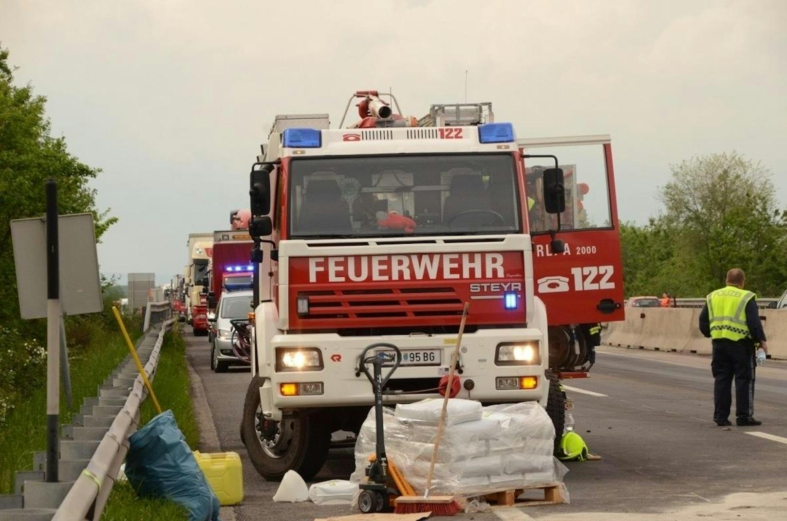 Lkw-Unfall auf der A4