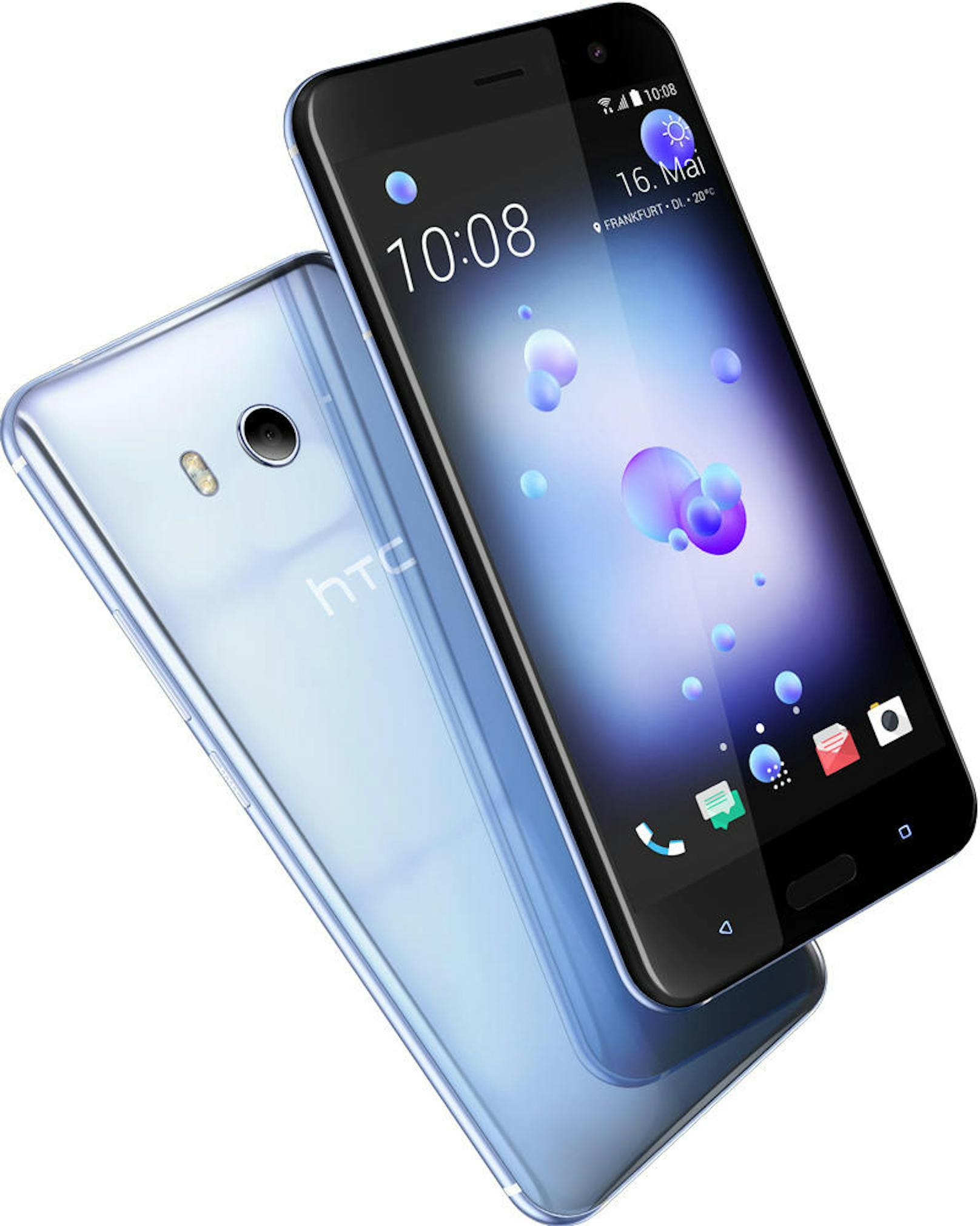 Das HTC U 11 in der Farbe Amazing Silver