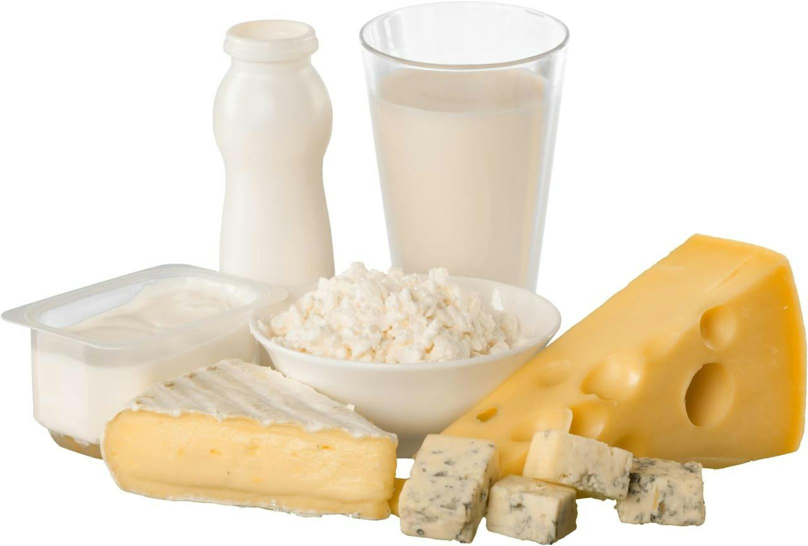 Milchprodukte schaden dem hauteigenen Kollagen.
