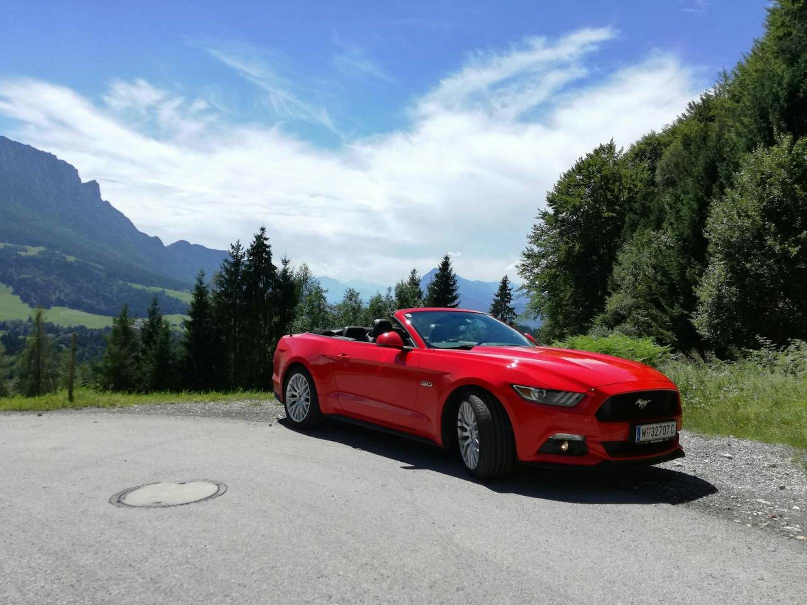 Zum Cruisen durch schöne Landschaften ist der Mustang ideal.