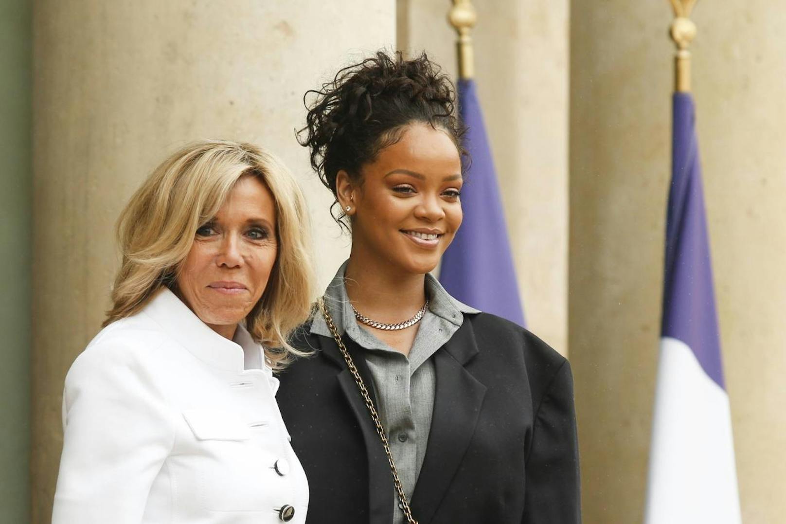 Rihanna bei Brigitte Macron