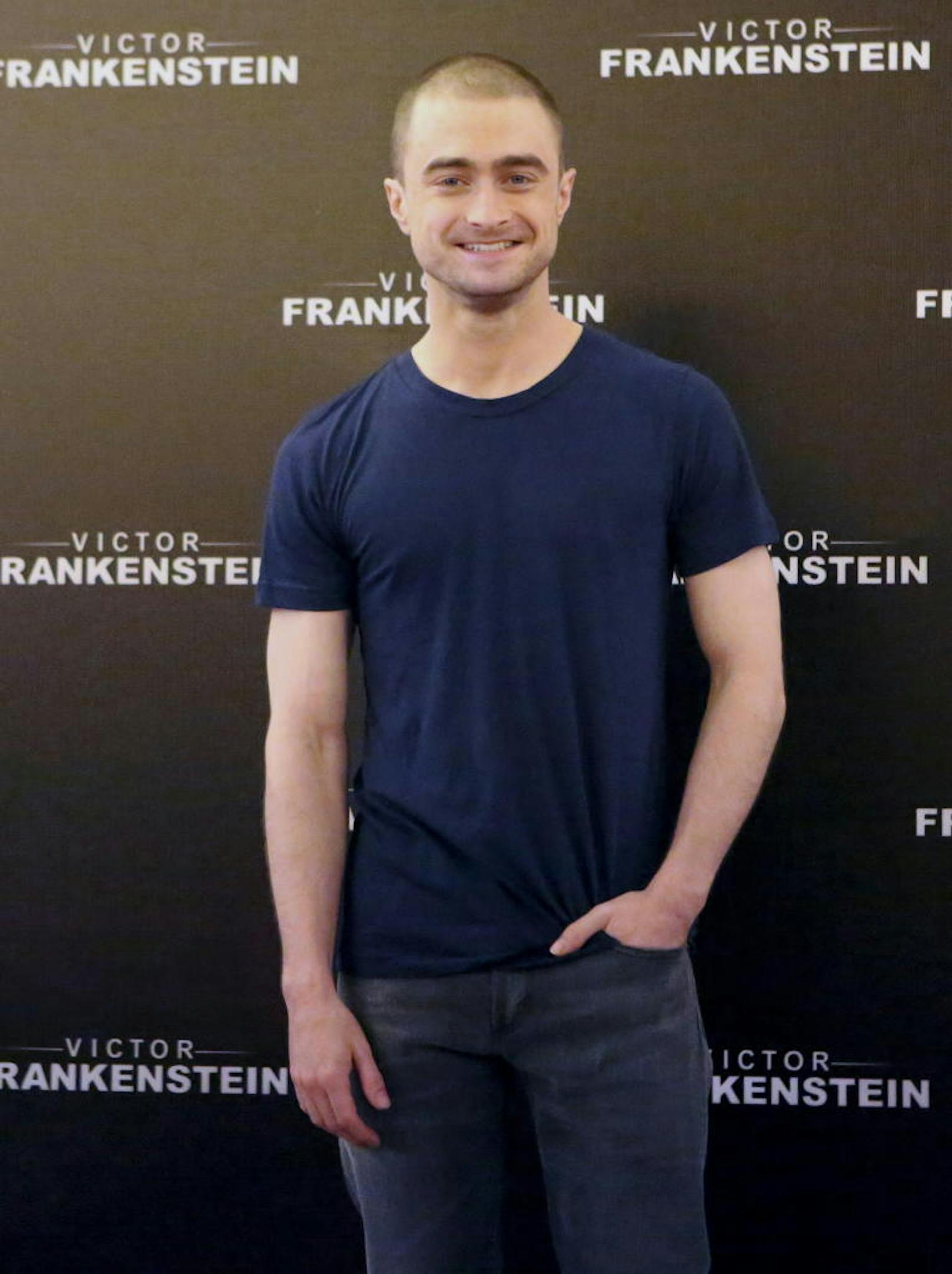 <b>Daniel Radcliffe</b> bei einer Pressekonferenz in Mexico City im November 2015.