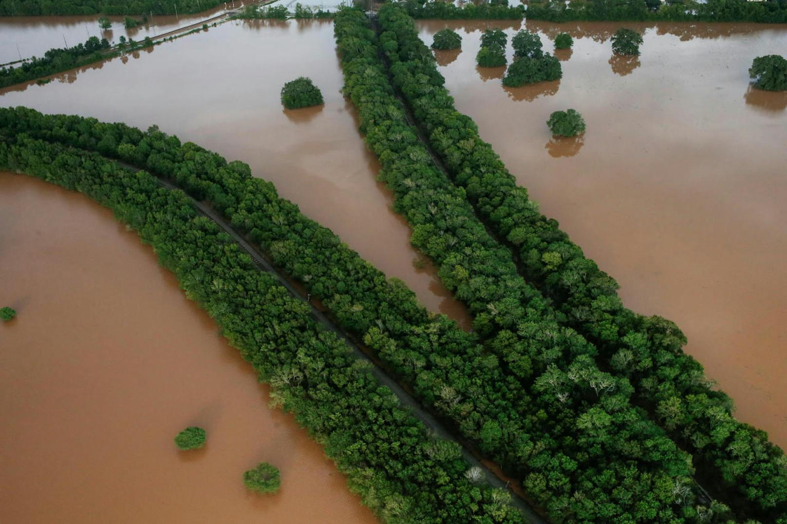 Luft-Aufnahmen von Houston zeigen die verheerenden Folgen des Tropensturms.