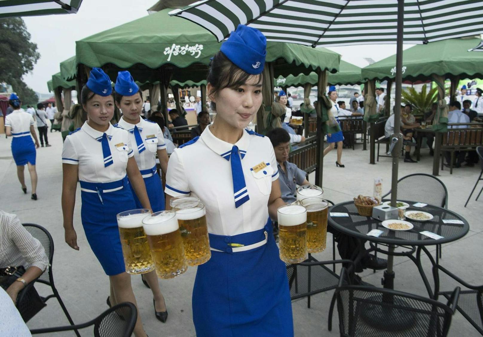 2016 war das Taedong Bier-Festival an den Ufern des Flusses Taedong in Pjöngjang ein voller Erfolg.