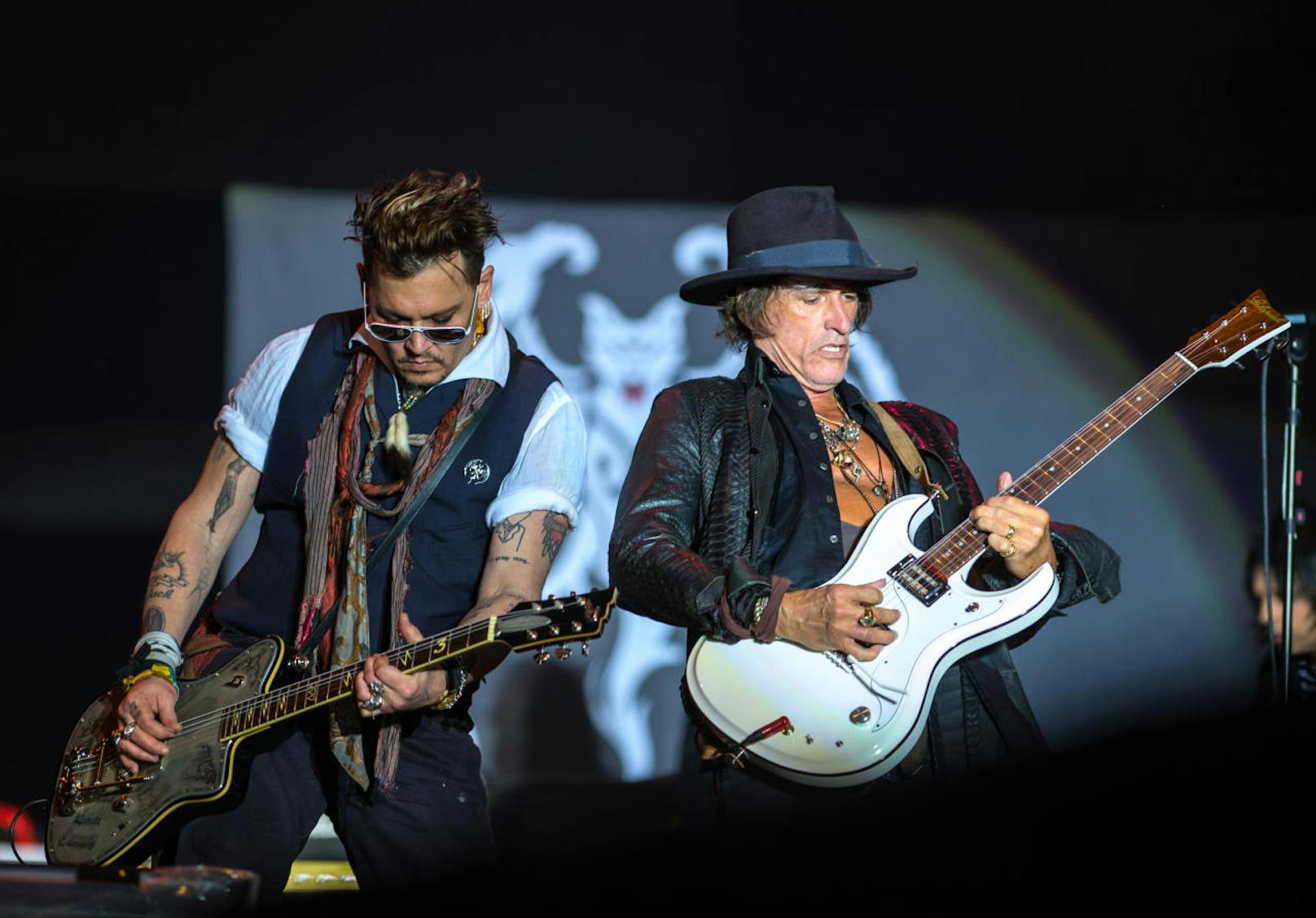 Rock in Rio Lissabon im Mai 2016: Johnny Depp und Joe Perry live in Portugal.