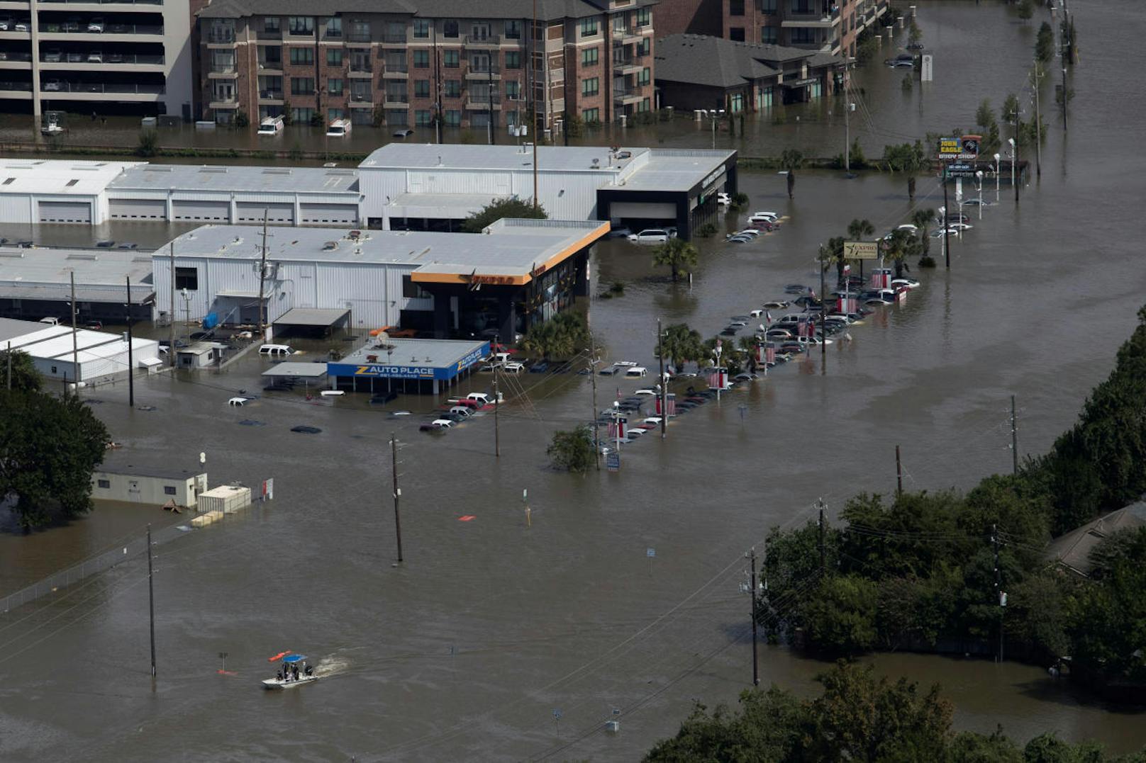 Der Tropensturm "Harvey" brachte eine Millionenmetropole zum Erliegen.