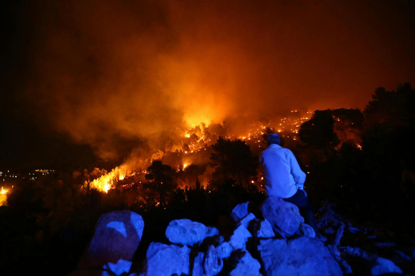 Die verheerenden Waldbrände in Kroatien haben Split erreicht