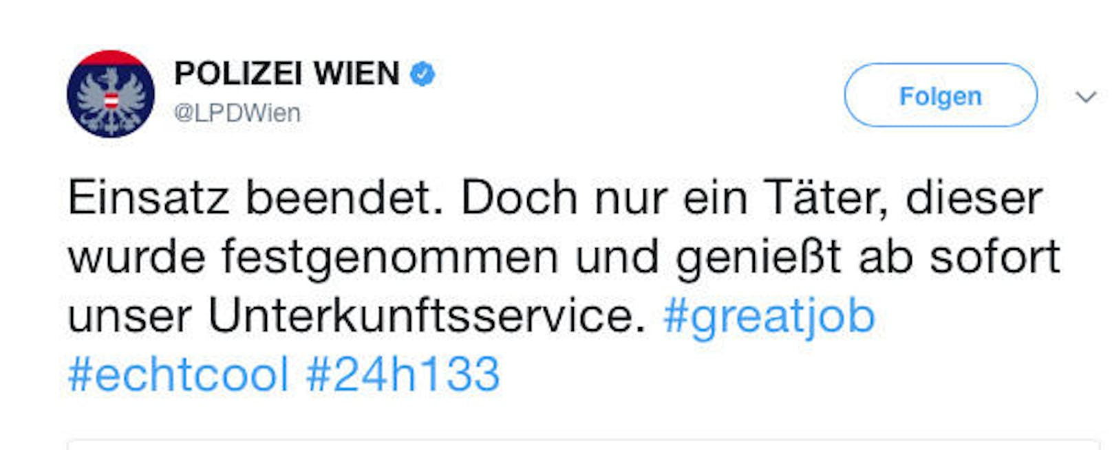 "Heute" zeigt die lustigsten Tweets der Wiener Polizei!