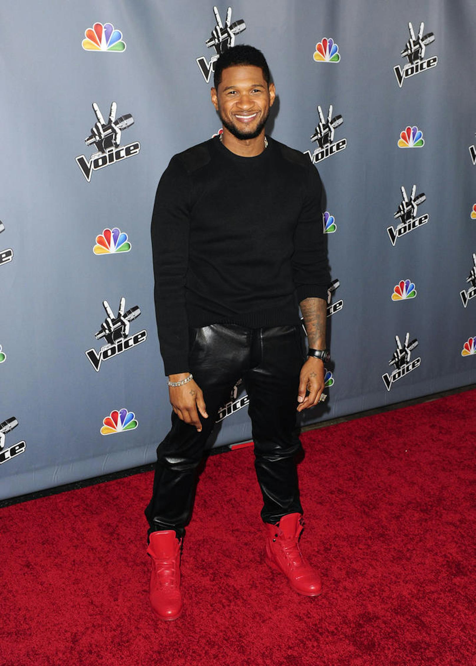 Usher bei der Premiere von "The Voice" Staffel 4 in Los Angeles, 2013.
