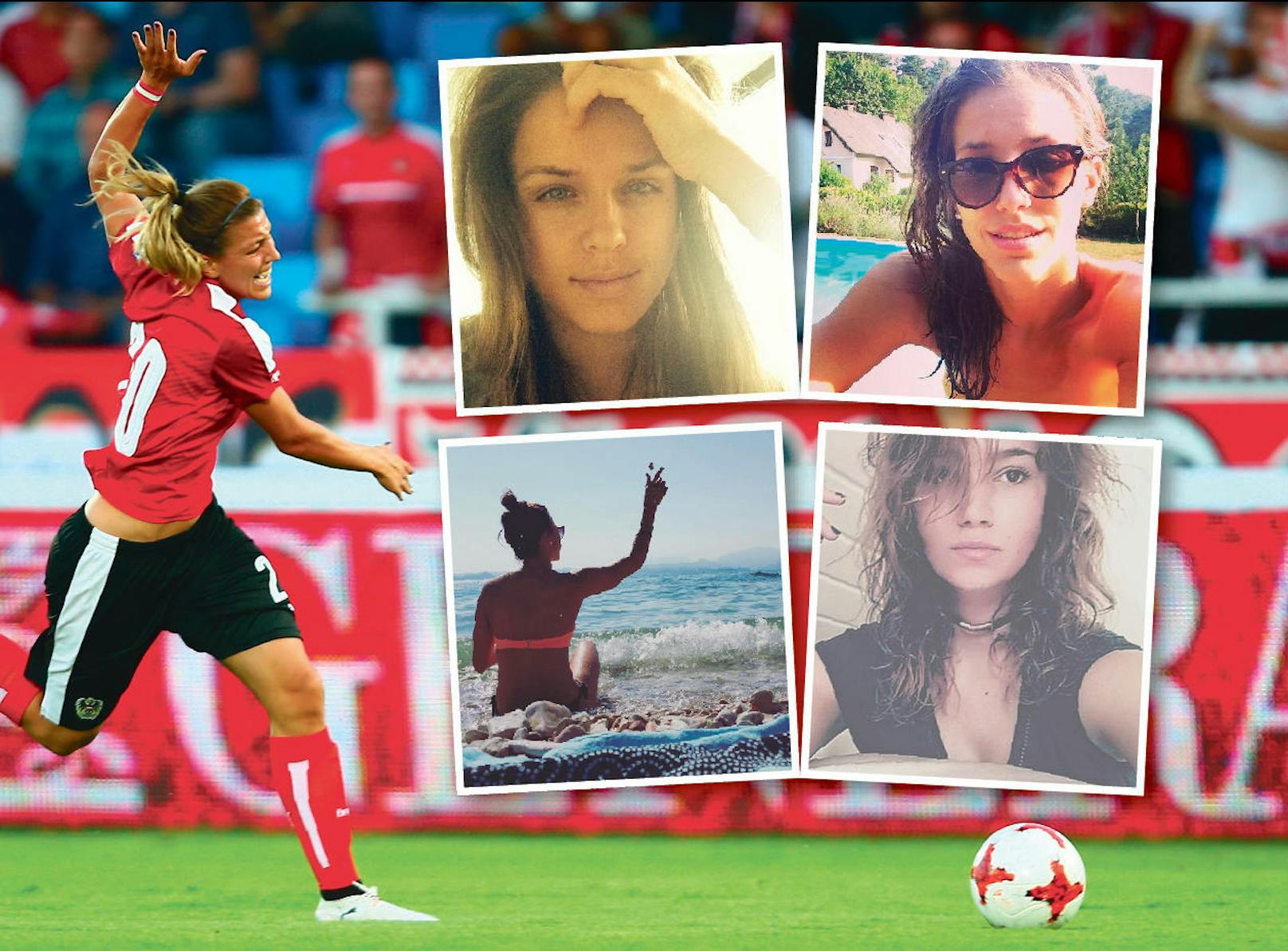 Österreichs Fußballerinnen glänzen nicht nur bei der EM in Holland, sondern auch auf Instagram.