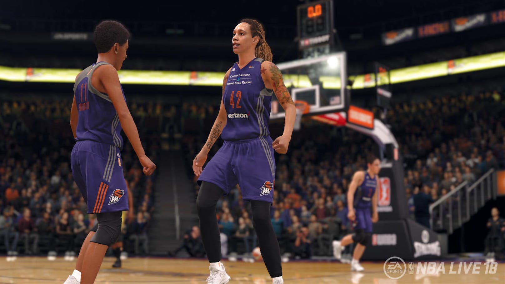 Positiv an NBA Live 18 ist hervorzuheben, dass EA Sports erstmals die besten weiblichen Basketball-Spielerinnen dieser Welt integriert hat. Dank "Motion Capturing" sehen diese auch nahe zu wie in Echt aus.