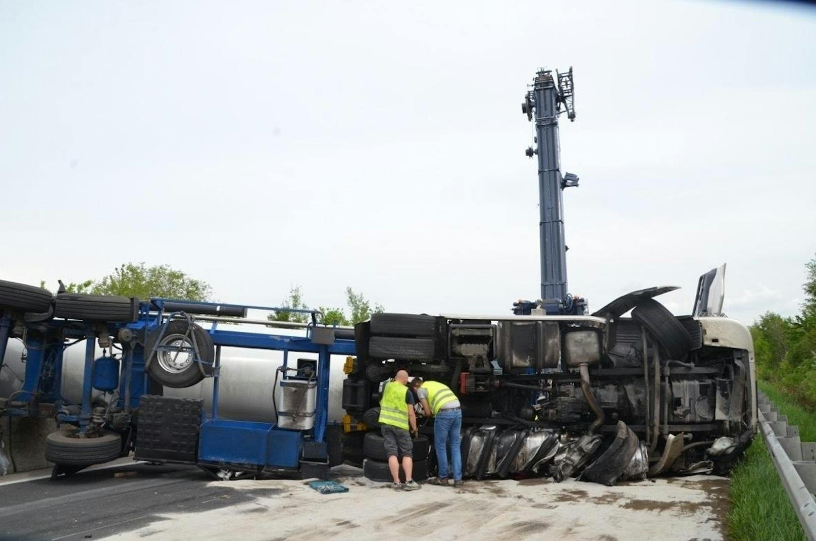 Lkw-Unfall auf der A4