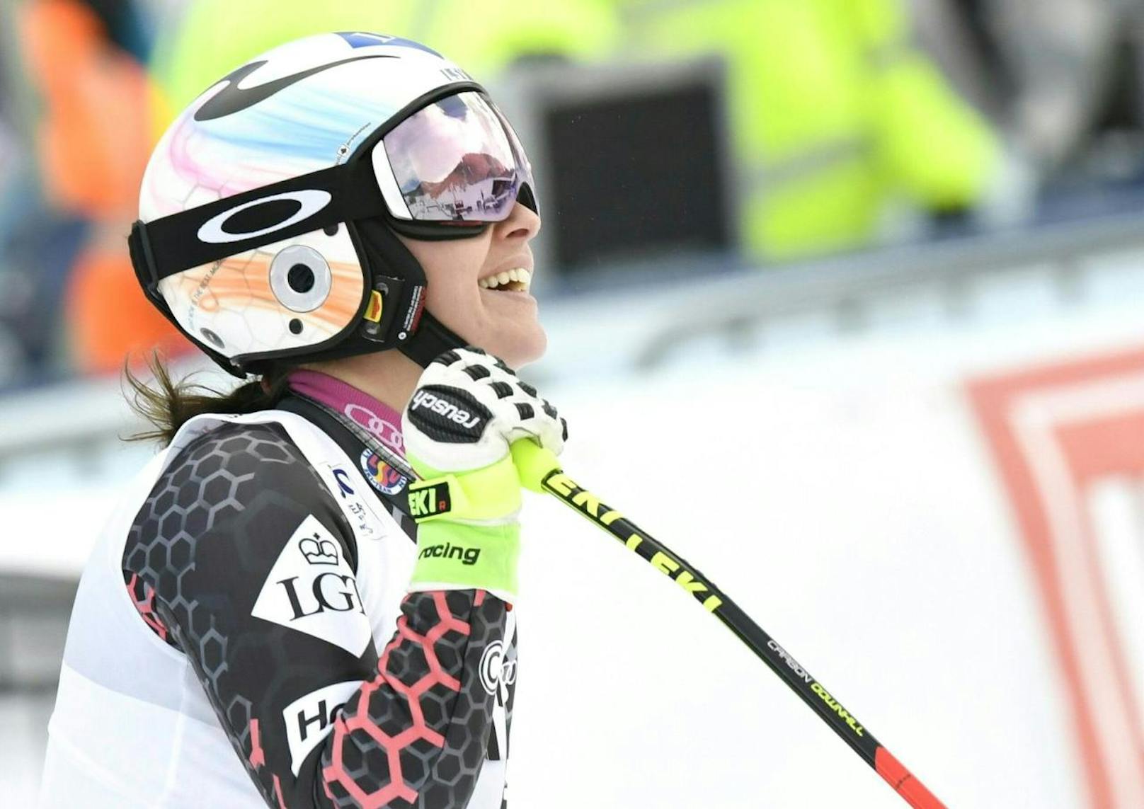 Tina Weirather durfte in St. Moritz jubeln