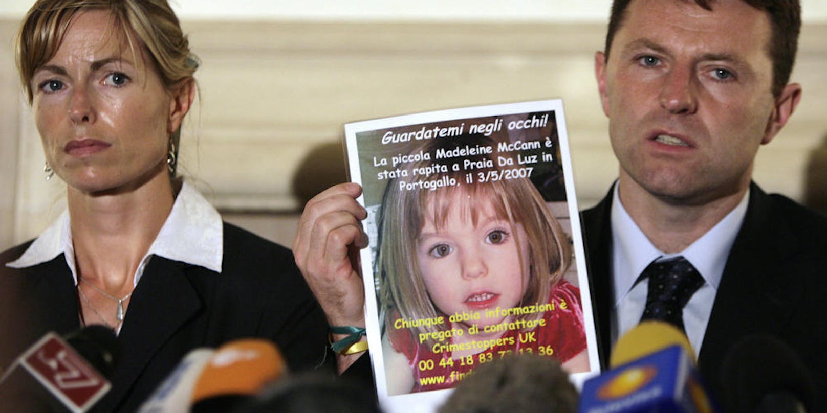 Kate und Gerry McCann suchen seit nunmehr zehn Jahren nach ihrer Tochter Maddie, die am 3. Mai 2007 aus einer Ferienanlage in Portugal verschwand.