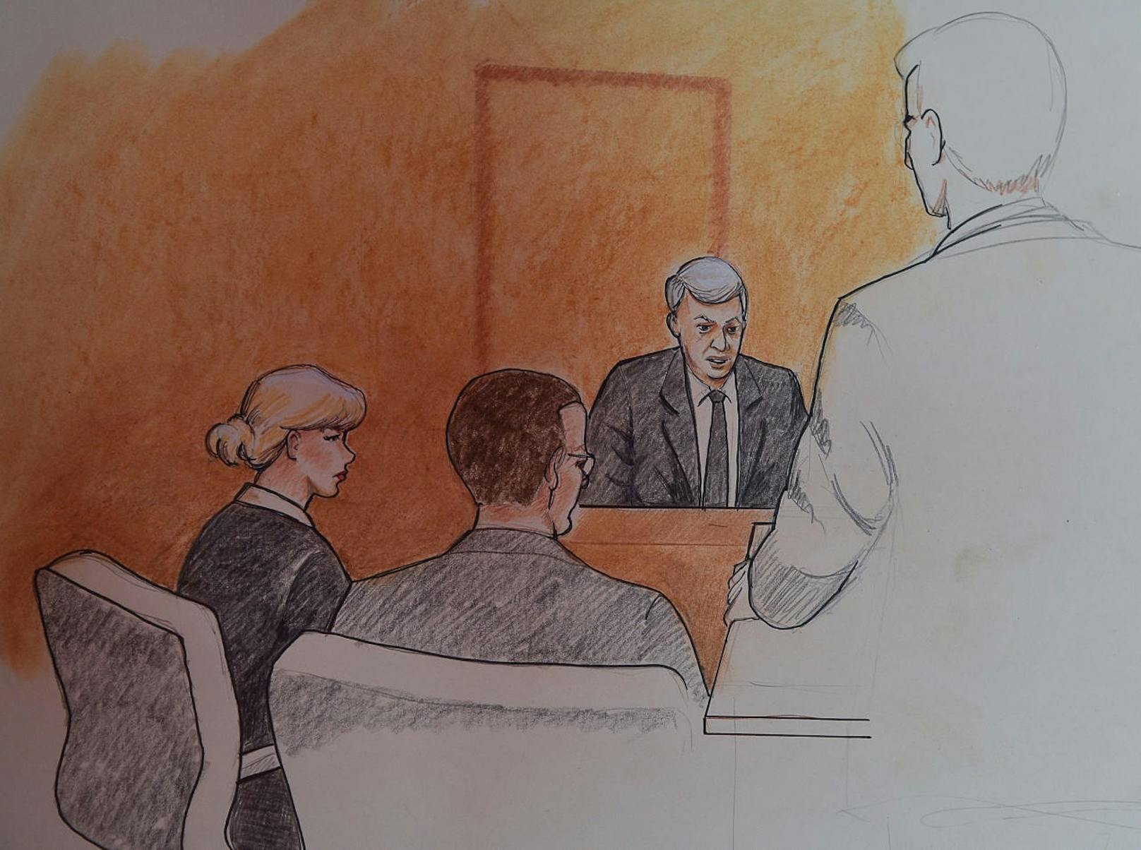 Gerichtssaal im Prozess Mueller v. Swift
