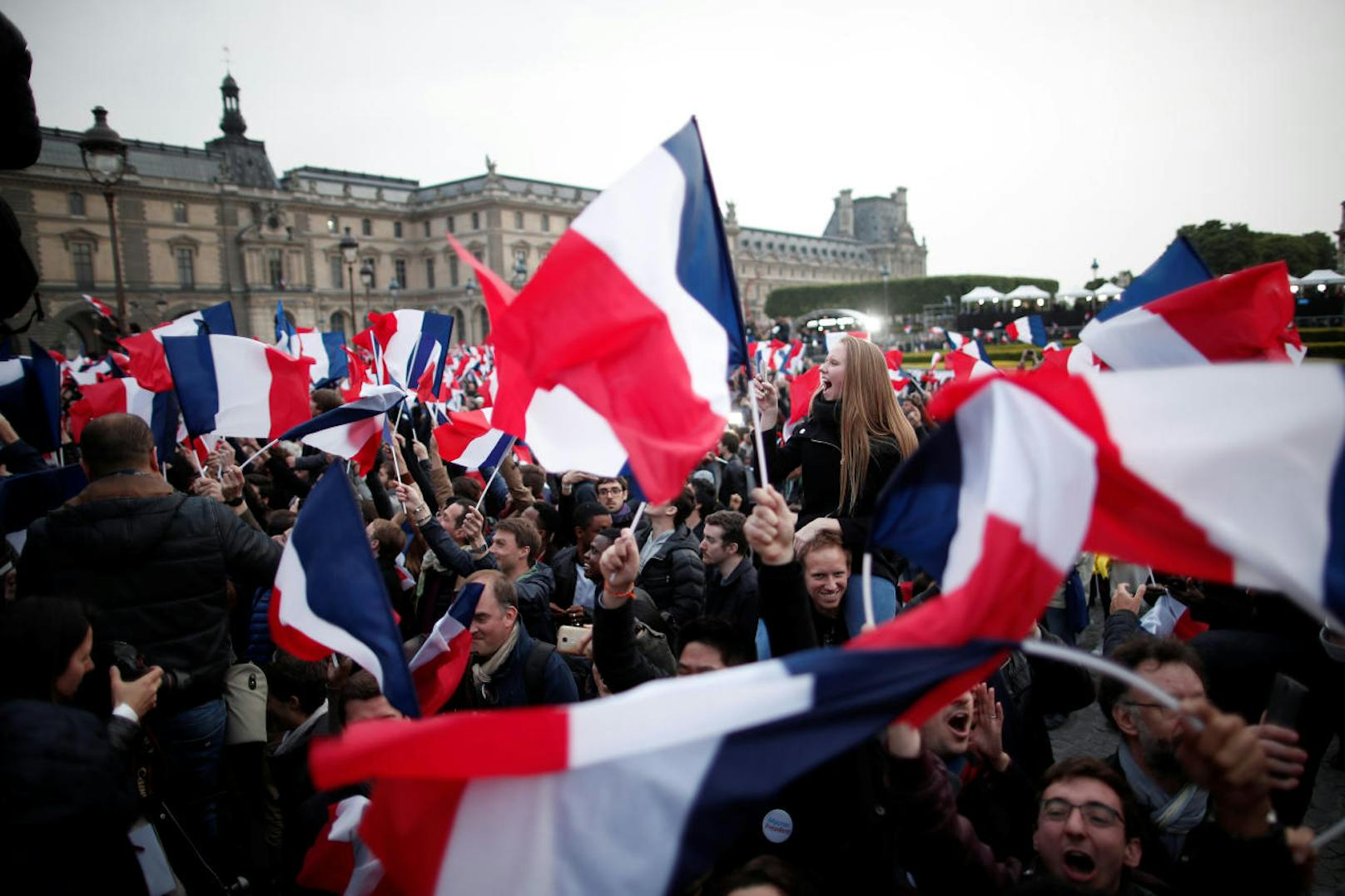 Rund zwei Drittel aller Franzosen stimmten für den liberalen Politiker.