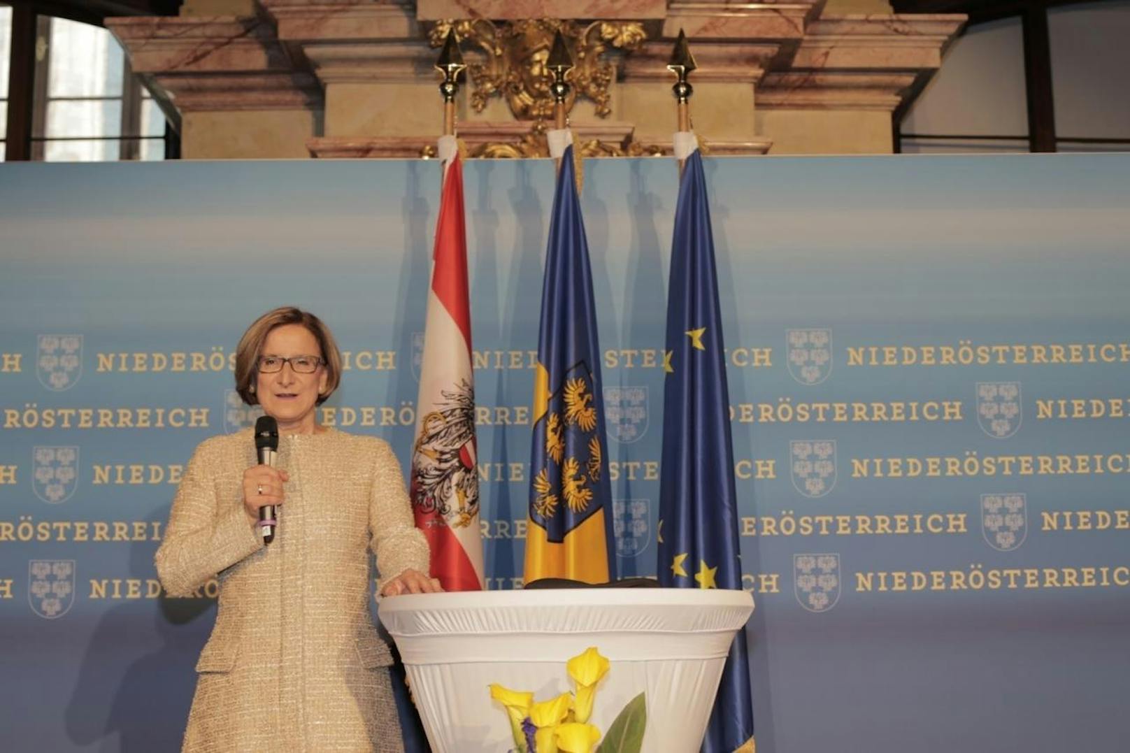 Johanna Mikl-Leitner bei ihrer Ansprache.