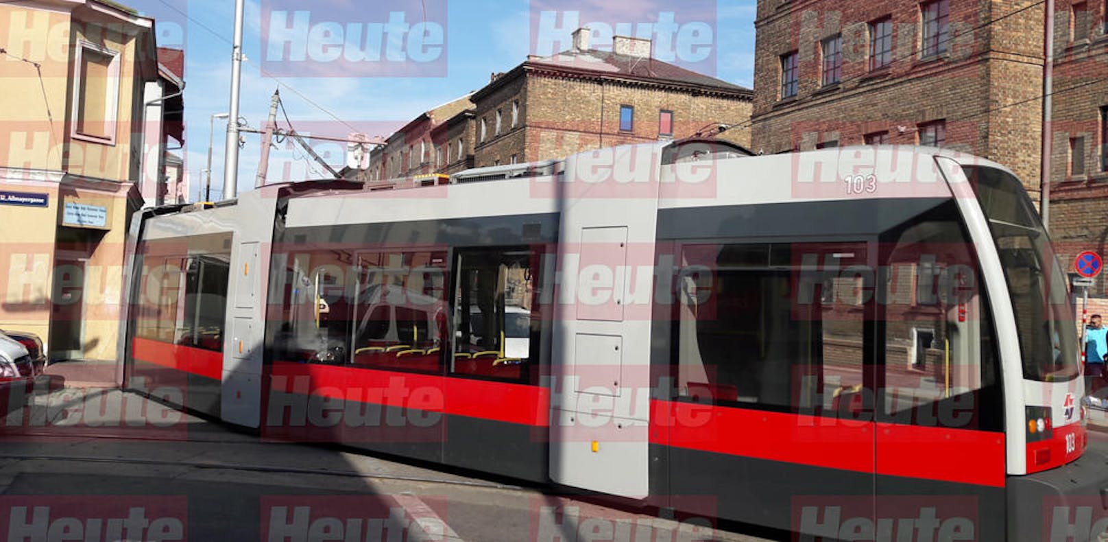 In Wien-Meidling ist am Sonntagnachmittag eine Bim der Linie 62 entgleist.