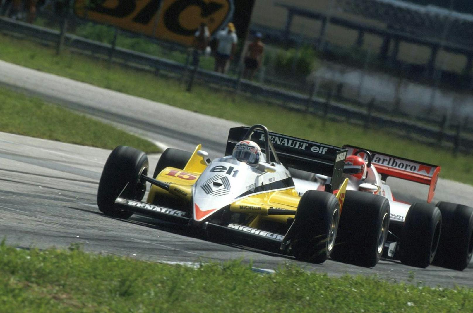 Alain Porst (FRA/Renault) feierte 1983 seinen ersten Sieg in der Obersteiermark. 